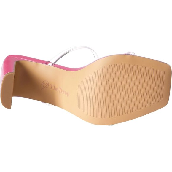 🆕 Women Pink Avery Square Toe Two Strap Staples Elevate High Heeled Sandal - Picture 4 of 8